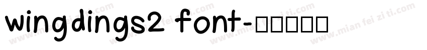 wingdings2 font字体转换